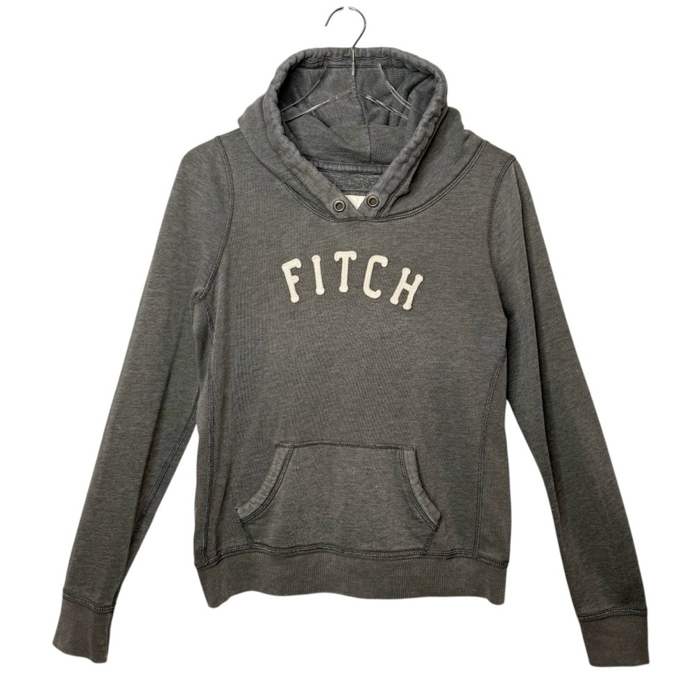 Abercrombie & Fitch Y2K Spellout Women’s Logo Fitted Bella Swan Sweatshirt Sz L